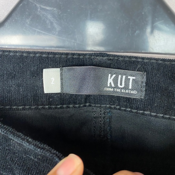 KUT FROM THE KLOTH Diana Stretch Corduroy Skinny Pants In Black Jm Size 2 - Picture 8 of 10